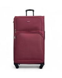 Infinity Luggage - Burgundy Expandable Soft X-Large Lightweight Suitcase - Lyst