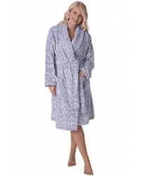 CAMILLE - Supersoft Printed Bathrobe - Lyst