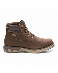 Caterpillar - Erpillar Pursue Dark Leather Everyday Work Hiking Ankle Boots - Lyst
