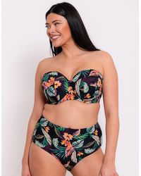 Curvy Kate - Cuba Libre Bandeau Strapless Multiway Bikini Top Print Mix - Lyst