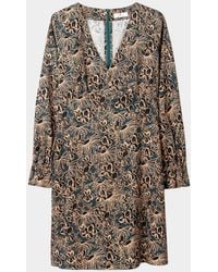Paul Smith - Cotton Linen Blend Dress - Lyst