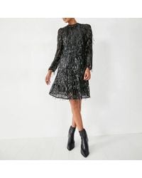 Hush - Metallic Sequin Mini Dress - Lyst