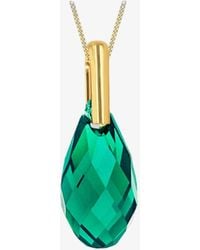 T.H.Baker - 9Ct Crystal Dropper Necklace 1.68.7120 - Lyst