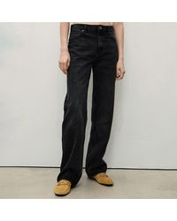 Mango - Miami Medium Rise Straight Fit Jeans - Lyst