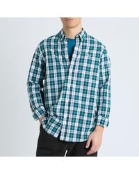 Crew - Multi Classic Fit Check Poplin Cotton Shirt - Lyst