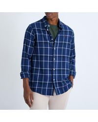 Crew - Brushed Flannel Check Shirt - Lyst