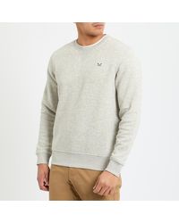 Crew - Logo Crew Neck Sweatshirt - Lyst