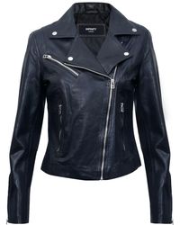 Infinity Leather - Leather Biker Jacket-Zanzibar - Lyst