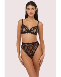 Wolf & Whistle - Eva Graphic Embroidery Balconette Bra - Lyst