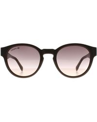 Lacoste - Round Transparent Light Taupe Nude Gradient L6000S - Lyst