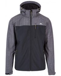 Trespass - Soft Shell Jacket Abbott Polyester Dark Marl - Lyst