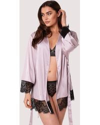Wolf & Whistle - Alaia Mink Caged Kimono - Lyst