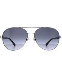 Kate Spade - Aviator Palladium Dark Gradient Averie/S - Lyst