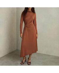 Reiss - Burnt Casey Jersey Midi Dress - Lyst