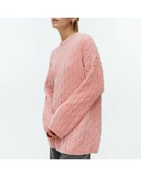 ARKET - Cable Knit Chenille Jumper - Lyst