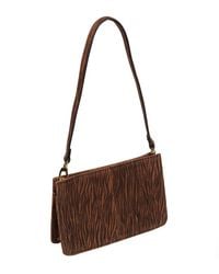 Pure Luxuries - 'Layla' Animal Print Nappa Leather Grab Clutch Phone Bag - Lyst
