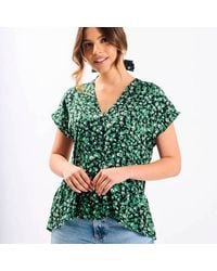 Needs No Label - Animal Tiered Hem Top - Lyst