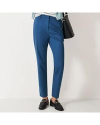 Crew - Smart Cotton Blend Chino Trousers - Lyst