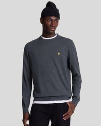 Lyle & Scott - Cotton Merino Crew Neck Jumper - Lyst