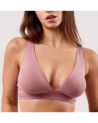 Deja Day - Second Skin Rose Recycled Triangle Bra - Lyst