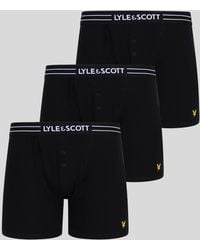 Lyle & Scott - 3 Pack Core Trunks With Eagle Waistband - Lyst
