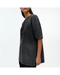 ARKET - Rhinestone Denim Top - Lyst