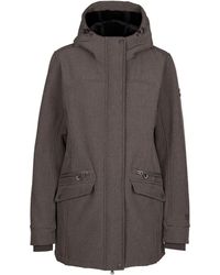 Trespass - Soft Shell Jacket Anza Polyester Dark Marl - Lyst