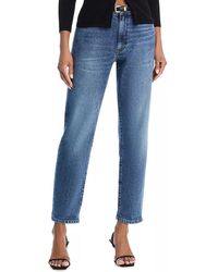 FRAME - Mid Mid Rise Cropped Boyfriend Stretch Jeans - Lyst