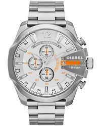 DIESEL - Mega Chief Dz4328 Chronograph 51Mm Stainless Steel Watch - Lyst