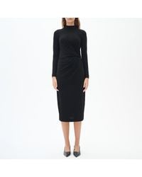 Inwear - Solana Ruched Midi Dress - Lyst