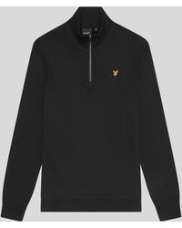 Lyle & Scott - Cotton Loopback 1/4 Zip Sweatshirt - Lyst