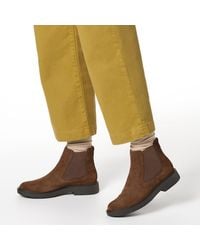 Geox - Dark Suede Spherica Ankle Boots - Lyst