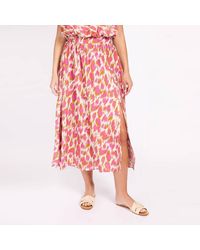 Little Mistress - Multi Print Midaxi Skirt - Lyst