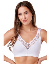 CAMILLE - Soft Cotton Elastane Trim 2 Pack Bra - Lyst