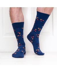 Jemsox - Ditsy Flower Design Cotton Socks - Lyst