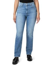 PAIGE - Light Knockout Straight Leg Stretch Jeans - Lyst
