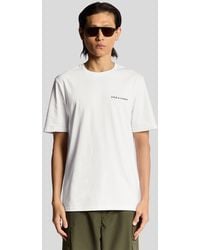 Lyle & Scott - Script Logo Cotton Crew Neck T-Shirt - Lyst