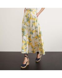 Hobbs - Linen Blend Foxcote Skirt - Lyst