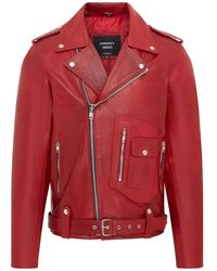Infinity Leather - Retro Brando Quilted Leather Biker Jacket Vintage Motorcycle Style - Lyst