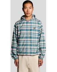 Lyle & Scott - Tartan Lightweight Hooded Jacket - Lyst