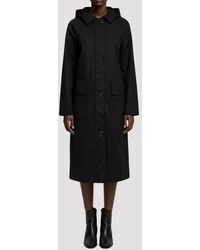 Elle - Waxed Cotton Long Coat - Lyst