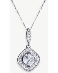 Ivory & Co. - Regent Crystal Drop Pendant - Lyst