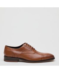 Savile Row - Tan Edward Capped Oxford Shoe - Lyst