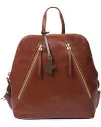 Conkca - 'Zoe' Conker Leather Backpack - Lyst