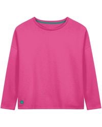 Lounge - Organic Cotton Boxy Sweatshirt Hot - Lyst