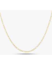 T.H.Baker - 9Ct Inch Figaro Chain 1.15.0105 - Lyst