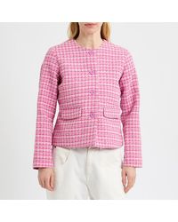 Crew - Collarless Classic Jacket - Lyst