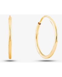 T.H.Baker - 9Ct Sleeper Hoop Earrings Ge2216 - Lyst