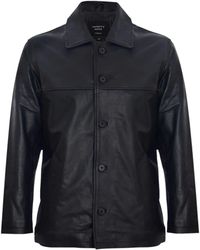 Infinity Leather - Mid-Length Cowhide Leather Box Jacket-Fairford - Lyst
