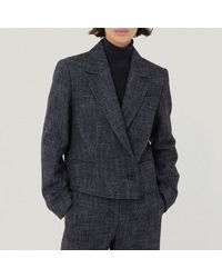 Jigsaw - Cropped Kelvin Boucle Cropped Jacket - Lyst